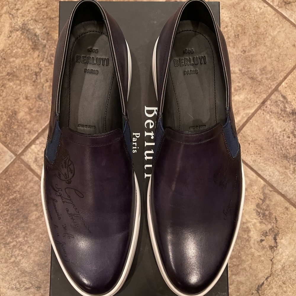 Berluti Playtime Scritto slip-on - Picture 6 of 10